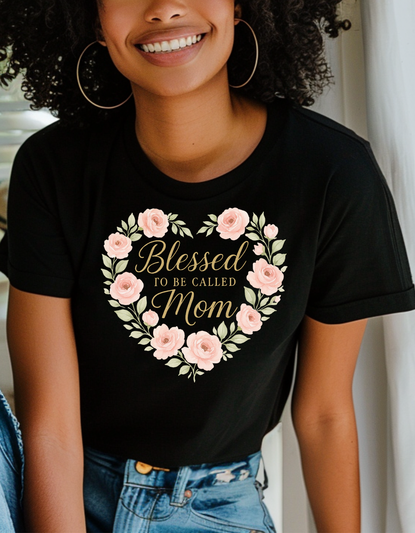 Blessed to be Called Mom Tee - T-shirt - Black or white