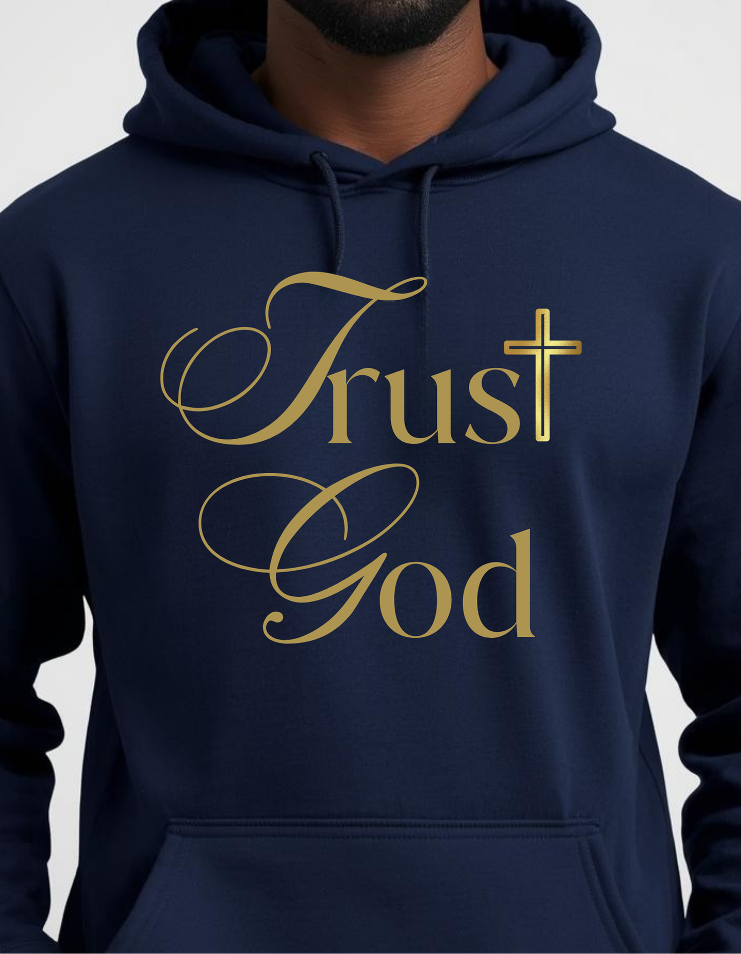 Trust God Hoodie | Faith-Based Sweatshirt for Comfort & Inspiration | Perfect for Religious Occasions, Gifts, Everyday Wear