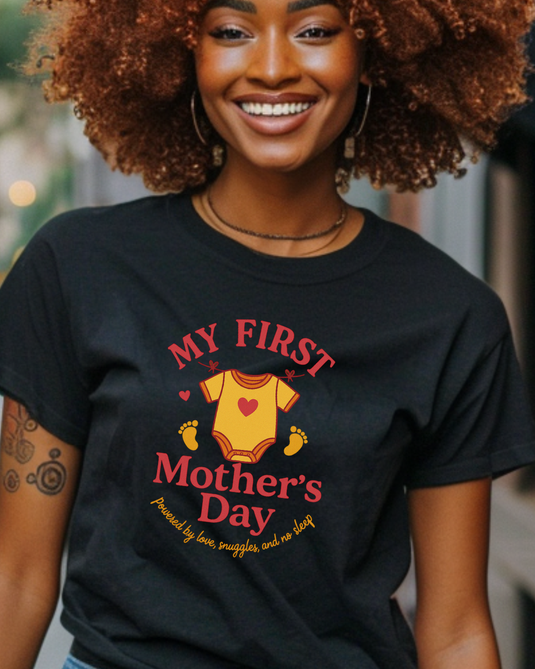 My First Mother's Day - T-Shirt - White or Black