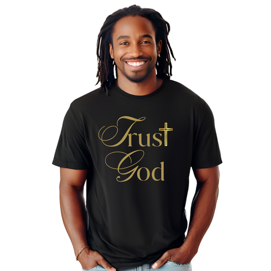 Trust God - Tshirt - Black